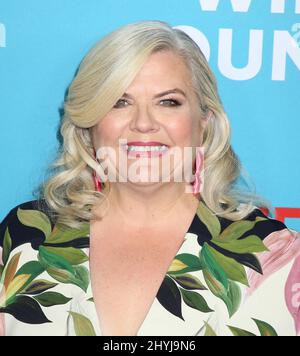 Paula Pell attending the 'Wine Country' World Premiere held at The Paris Theatre in New York City Stock Photo