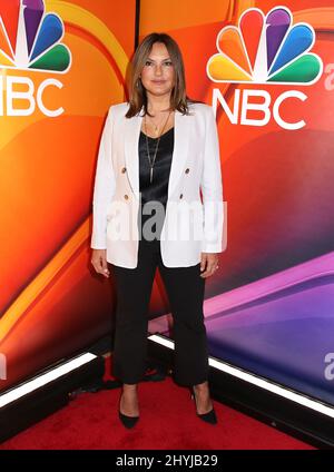 Mariska Hargitay attending the NBC 2019 Upfront held at The Four Seasons Hotel on May 13, 2019 in New York. Stock Photo