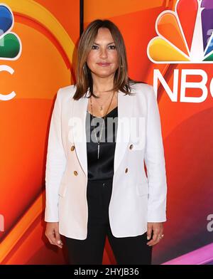 Mariska Hargitay attending the NBC 2019 Upfront held at The Four Seasons Hotel on May 13, 2019 in New York. Stock Photo