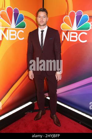 Justin Hartley attending NBCUniversal Upfront in New York Stock Photo