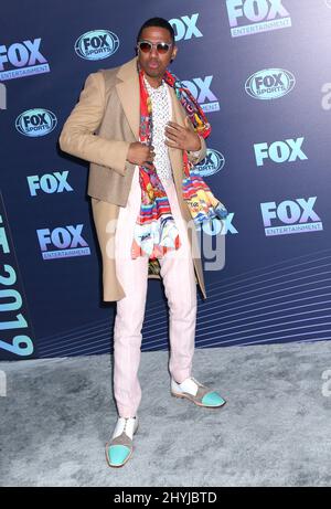 Nick Cannon attending Fox Networks Upfront in New York Stock Photo