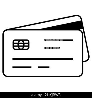 Bank credit card for withdrawing money from an ATM in payment Stock Vector
