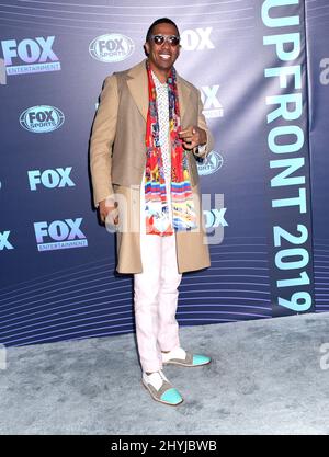 Nick Cannon attending Fox Networks Upfront in New York Stock Photo