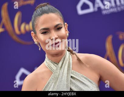 Nadine Velazquez arriving to the 'Aladdin' World Premiere at El Capitan Theatre on May 21, 2019 in Hollywood, CA. Stock Photo