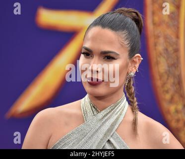 Nadine Velazquez arriving to the 'Aladdin' World Premiere at El Capitan Theatre on May 21, 2019 in Hollywood, CA. Stock Photo