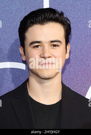 Keean Johnson attending the Euphoria premiere in Los Angeles Stock ...