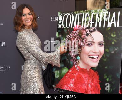 Mandy Moore arriving at the 'Below the Line Talent' FYC Event hosted by LA Confidential at The LINE Hotel on June 09, 2019 in Los Angeles, CA Stock Photo