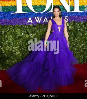 Lucy Liu attends the 73rd annual Tony Awards at Radio City Music Hall in New York Stock Photo