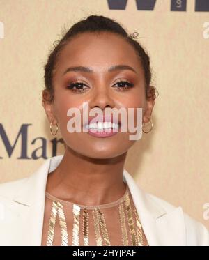 Melanie Liburd arriving to the 2019 Women In Film Annual Gala at