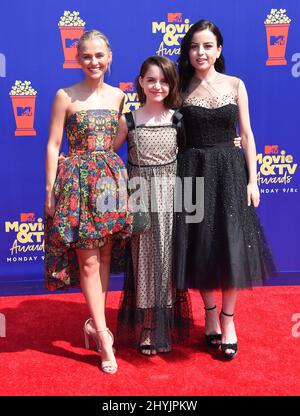 Madison Iseman, Mckenna Grace, and Katie Sarife (l-r) attend the 2019 ...