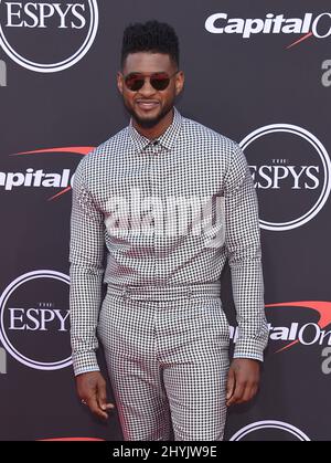 Usher at The 2019 ESPYs held at the Microsoft Theatre on July 10, 2019 in Los Angeles, CA. Stock Photo