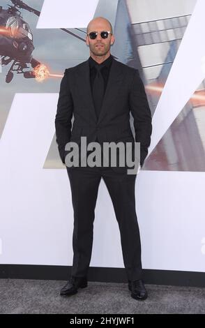 Jason Statham at the world premiere of 'Fast & Furious Presents: Hobbs and Shaw' held at the Dolby Theatre on July 13, 2019 in Hollywood, , USA. Stock Photo