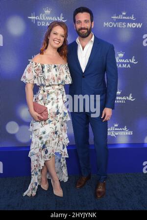 Patti Murin and Colin Donnell arriving to the Hallmark Channel and Hallmark Movies & Mysteries Summer 2019 TCA at Private Residence on July 26, 2019 in Beverly Hills, CA. Stock Photo