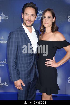 Michael Rady and Rachael Kemery arriving to the Hallmark Channel and ...