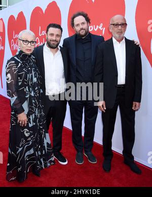 Irina Yelchin, Garret Price, Drake Doremus and Victor Yelchin attending the premiere of Love, Antosha held at the ArcLight Cinemas in Los Angeles, California Stock Photo