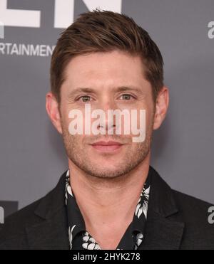 Jensen Ackles arriving to the The CW's Summer TCA All Star Party at Beverly Hilton Hote Stock Photo