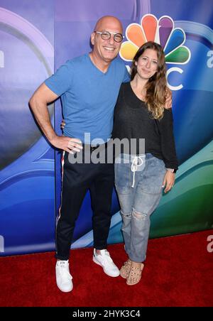 Howie Mandel and Jackie Shultz attending the 2019 NBC TCA Press Tour ...