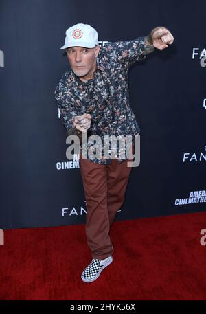 Fred Durst attending The Fanatic Los Angeles Premier held at the Egyptian Theatre in Hollywood, USA on Friday August 22, 2019. Stock Photo