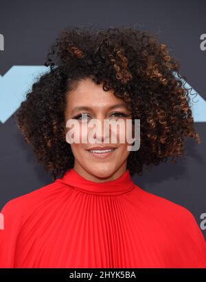 Maya Taylor at the 2019 MTV Video Music Awards held at the Prudential Center on August 26, 2019 in Newark, NJ Stock Photo