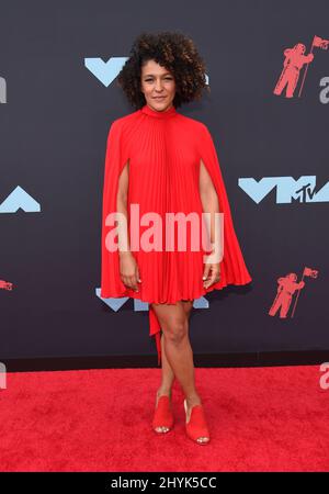 Maya Taylor at the 2019 MTV Video Music Awards held at the Prudential Center on August 26, 2019 in Newark, NJ Stock Photo