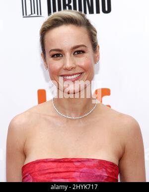 Brie Larson at the premiere of 'Just Mercy' during the 2019 Toronto International Film Festival held at Roy Thomson Hall Stock Photo