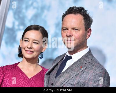 Noah Hawley arriving to the 'Lucy In The Sky' Los Angeles Premeire at Zanuck Theater on September 25, 2019 in Los Angeles, CA. Stock Photo