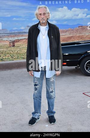 Larry Hankin at the premiere of Netflix's 'El Camino: A Breaking Bad Movie' held at the Regency Village on October 7, 2019 in Westwood, USA. Stock Photo