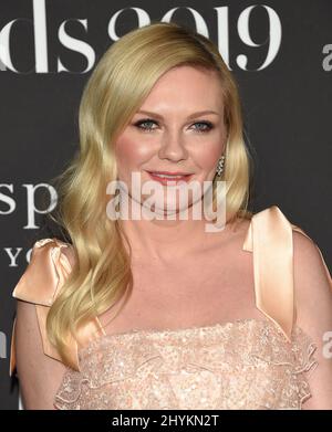 Kirsten Dunst at the 5th annual InStyle Awards held at The Getty Center on October 21, 2019 in Los Angeles, CA. Stock Photo