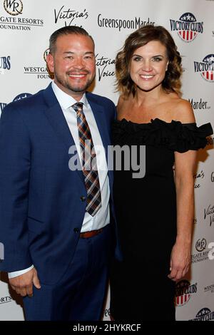 Jon Gosselin, Colleen Conrad at Victoria's Voice, an evening to save lives presented by the Victoria Siegel Foundation and Greenspoon Marder LLP held at the Westgate Las Vegas Resort & Casino on October 25, 2019 in Las Vegas. Stock Photo