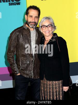 Tony Shalhoub & Brooke Adams attending Apple's 'The Morning Show' Global Premiere Event held at Lincoln Center at David Geffen Hall Stock Photo