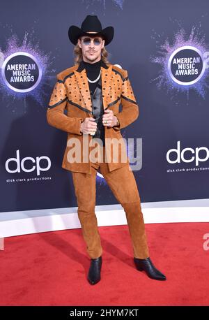 Diplo attending the 2019 American Music Awards held at the Microsoft Theatre in Los Angeles, California Stock Photo