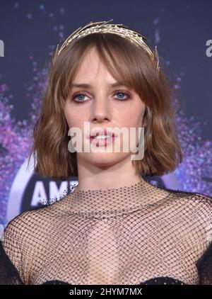 Maya Hawke attending the 2019 American Music Awards held at the