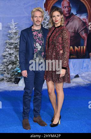 Glenn Howerton and Jill Howerton at the world premiere of "Jumanji: The ...
