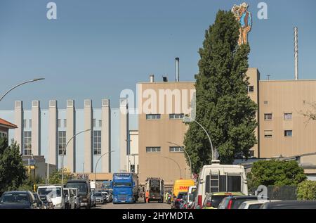 Philip Morris, Neukoellnische Allee, Neukoelln, Berlin, Germany Stock Photo