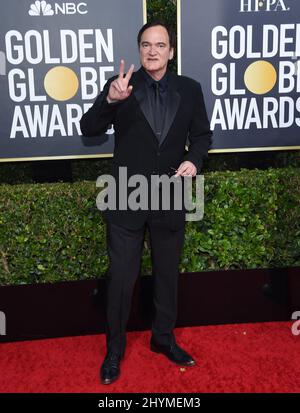 Quentin Tarantino at the 77th Golden Globe Awards held at the Beverly Hilton Hotel on January 5, 2020 in Beverly Hills, Los Angeles. Stock Photo