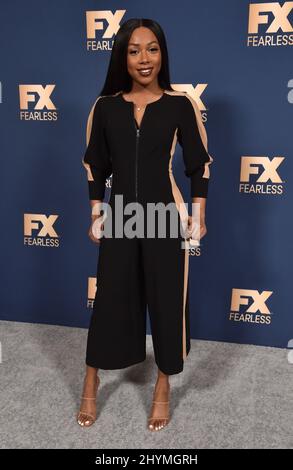 Emyri Crutchfield at FX Networks' Star Walk Winter Press Tour 2020 held at the Langham Huntington Hotel on January 9, 2020 in Pasadena, CA. Stock Photo