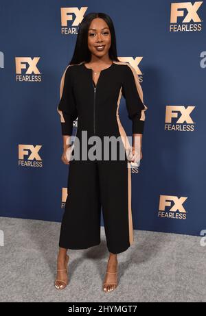 Emyri Crutchfield at FX Networks' Star Walk Winter Press Tour 2020 held at the Langham Huntington Hotel on January 9, 2020 in Pasadena, CA. Stock Photo