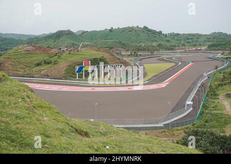 one of the international circuits located in one of the areas on the island of lombok Stock Photo