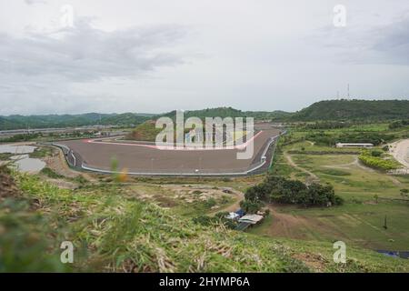 one of the international circuits located in one of the areas on the island of lombok Stock Photo