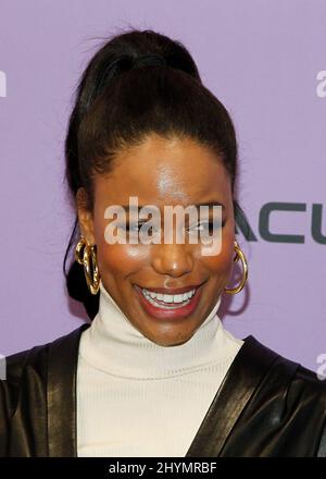 Taylour Paige at the premiere of 'Zola' during the 2020 Sundance Film Festival held at the Eccles Theatre on January 24, 2020 in Park City, UT. Stock Photo