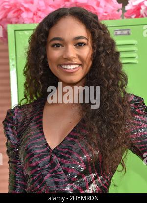 Chandler Kinney arriving to the Disney Channel Original Movie €˜Zombies 2€™ at Walt Disney Studios Main Theatre on January 25, 2020 in Burbank, CA. Stock Photo