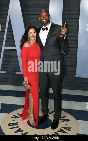 Kobe Bryant dies in helicopter crash in Calabasas at the age of 41 January 26 2020 Kobe Bryant and Vannesa Bryant at the 2018 Vanity Fair Oscar Party hosted by Radhika Jones held at the Wallis Annenberg Center for the Performing Arts on March 4, 2018 Beverly Hills, Ca. X / AFF-USA.COM Stock Photo