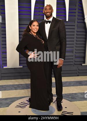 Kobe Bryant dies in helicopter crash in Calabasas at the age of 41 January 26 2020 Vanessa Bryant and Kobe Bryant at the 2019 Vanity Fair Oscar Party hosted by editor Radhika Jones held at the Wallis Annenberg Center for the Performing Arts on February 24, 2019 in Beverly Hills, CA. OConnor-Arroyo/AFF-USA.com Stock Photo