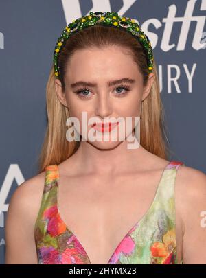 Kathryn Newton at the 22nd Costume Designers Guild Awards held at the Beverly Hilton Hotel on January 28, 2020 in Beverly Hills, CA. Stock Photo