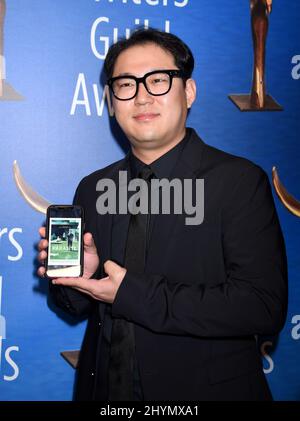 Han Jin Won attending the 2020 Writers Guild Award in Los Angeles, California Stock Photo