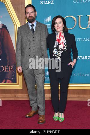 Duncan Lacroix and Maria Doyle Kennedy attending the season five ...