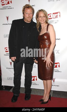 Matthew Carnahan & Helen Hunt attend the 'Dirt' Premiere Screening at the Paramount Theatre, Hollywood. Picture: UK Press Stock Photo