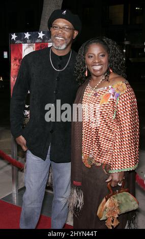 Samuel L. Jackson & LaTanya Richardson attend the 'Home of the Brave' World Premiere. Picture: UK Press Stock Photo