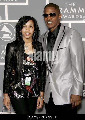 Jamie Foxx & daughter Corrine attend the 'Dreamgirls' Los Angeles