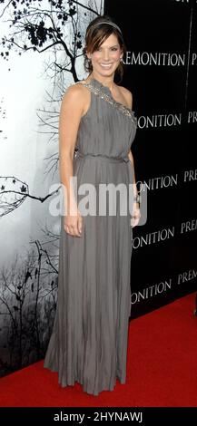 Sandra Bullock attends 'The Premonition' World Premiere in Hollywood. Picture: UK Press Stock Photo